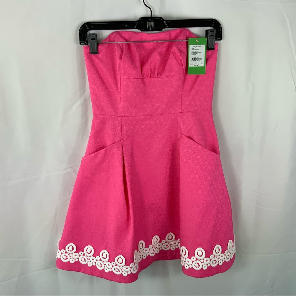 Lilly Pulitzer Blossom Dress Jacquard Hotty Pink